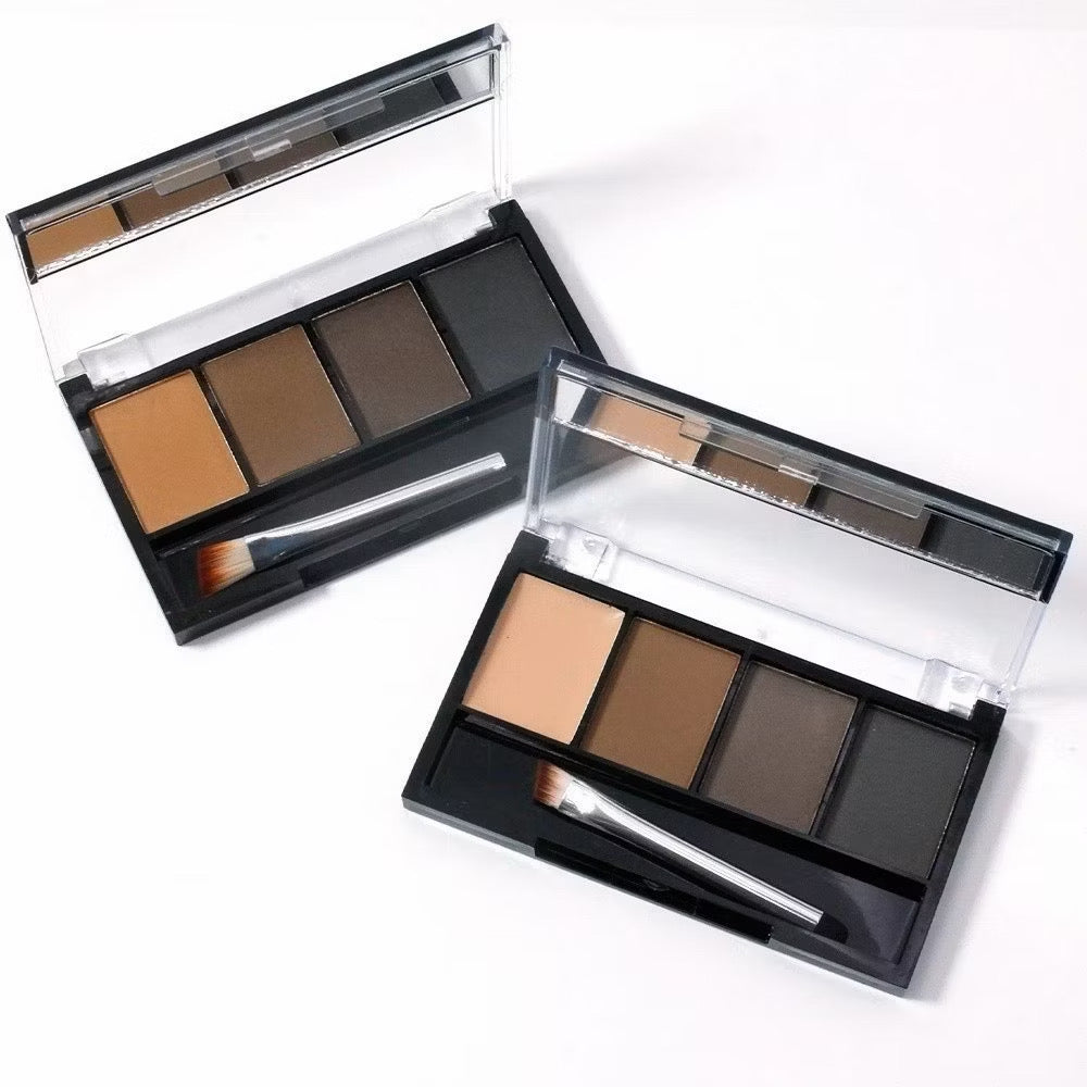 Paleta para Sobrancelhas Ruby Rose 4 Cores com Pincel – Definição Natural e Profissional