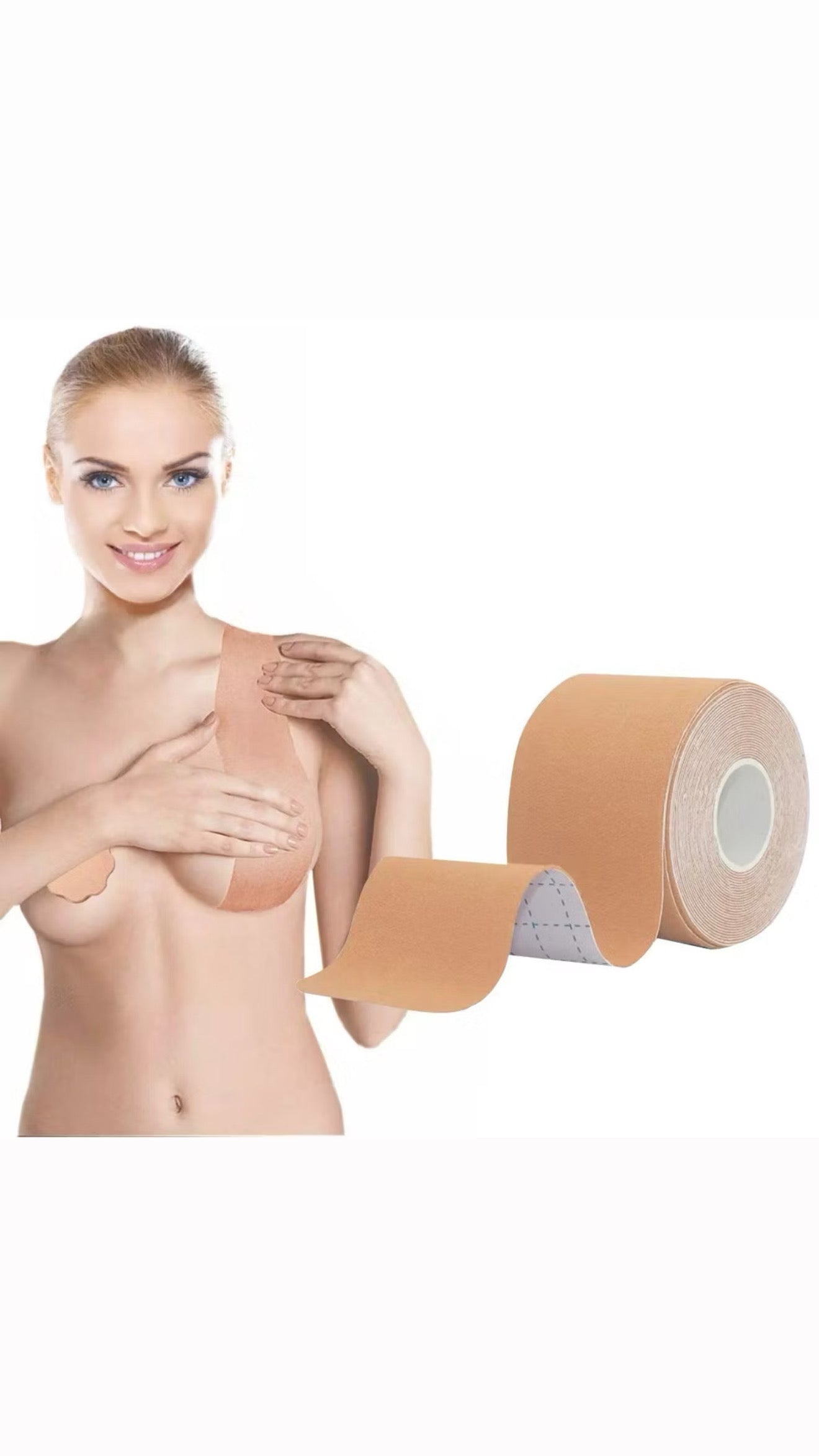 Fita Adesiva Lift para Seios (Boob Tape) – Sustentação Invisível