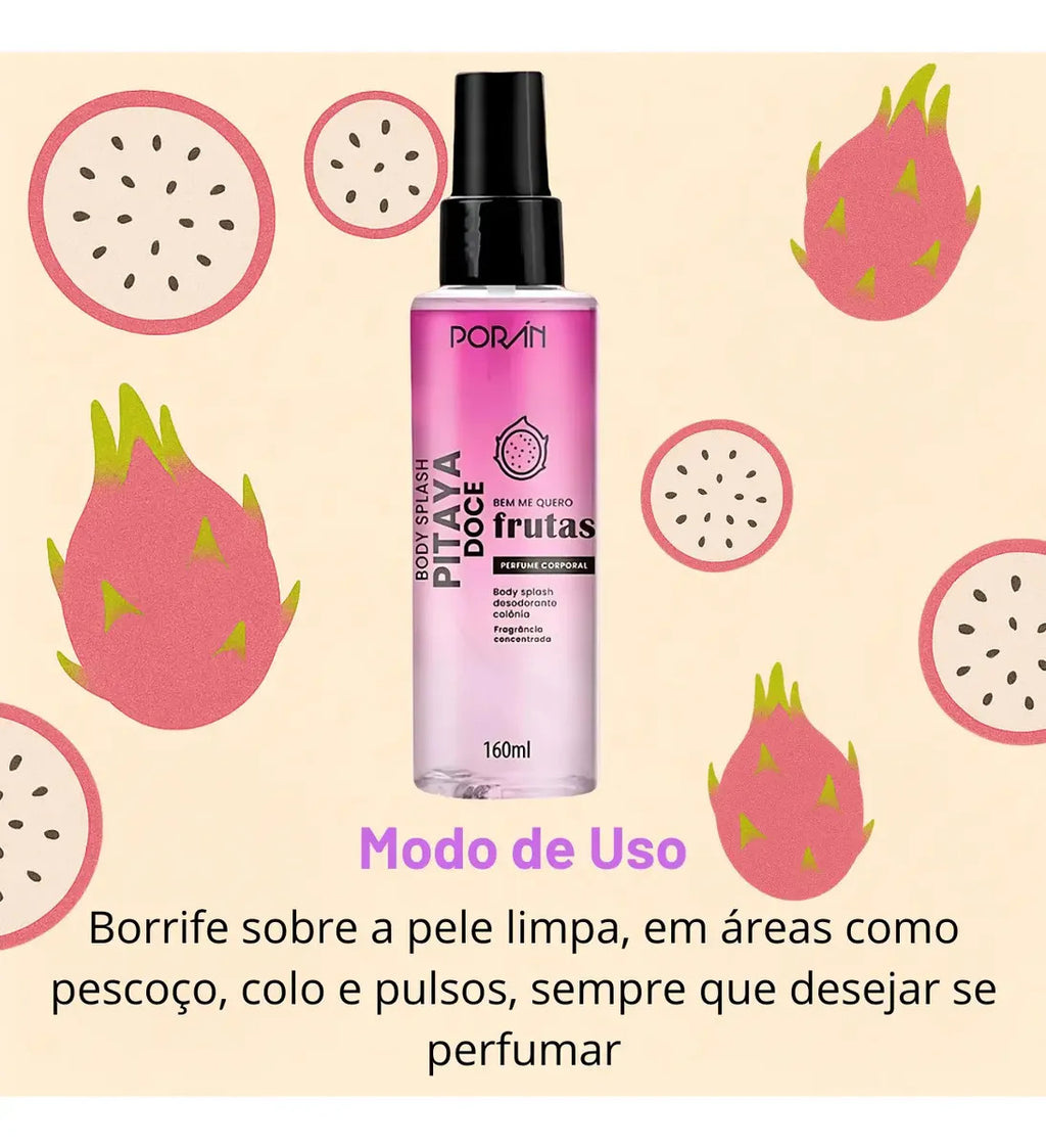 Body Splash Porán 160ml – Fragrâncias Refrescantes