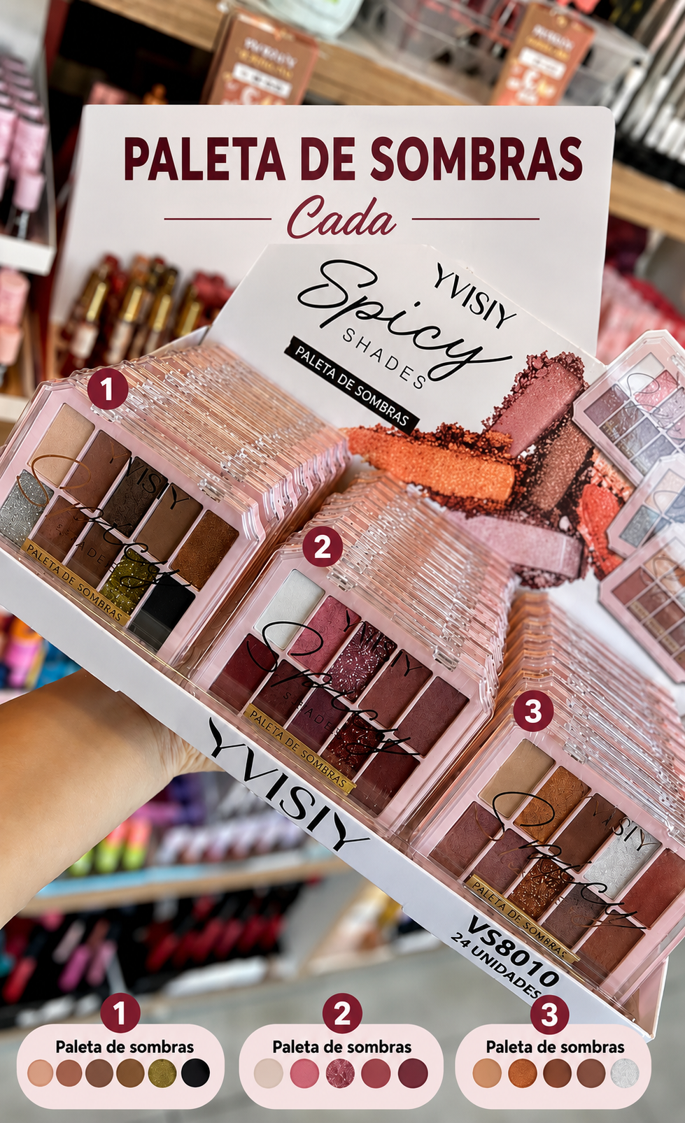 Paleta de sombras Yvisiy