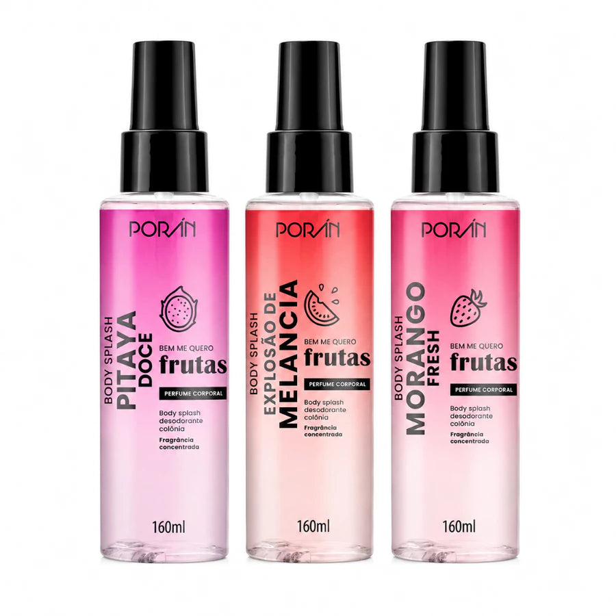 Body Splash Porán 160ml – Fragrâncias Refrescantes